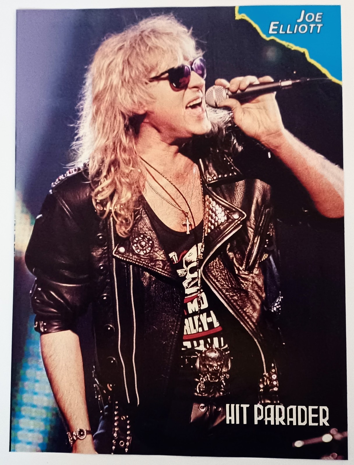 DEF LEPPARD~JOE ELLIOTT LIVE~1993 POSTER~VTG FULL PAGE MAGAZINE PINUP CLIPPING