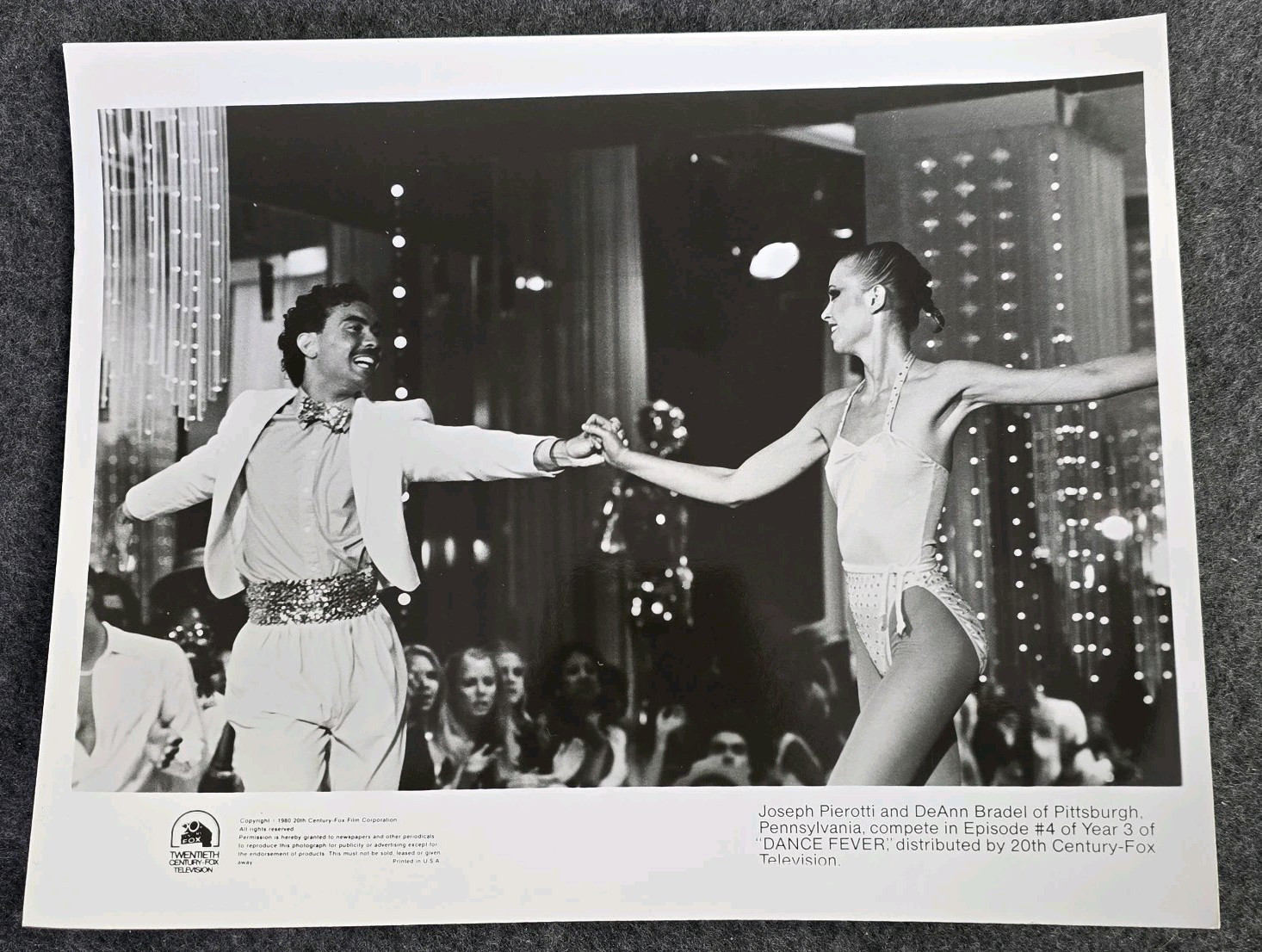 “Dance Fever ” Joseph Pieotti, and DeAnn Bradel 1980 8X10 Glossy B&W Press Photo