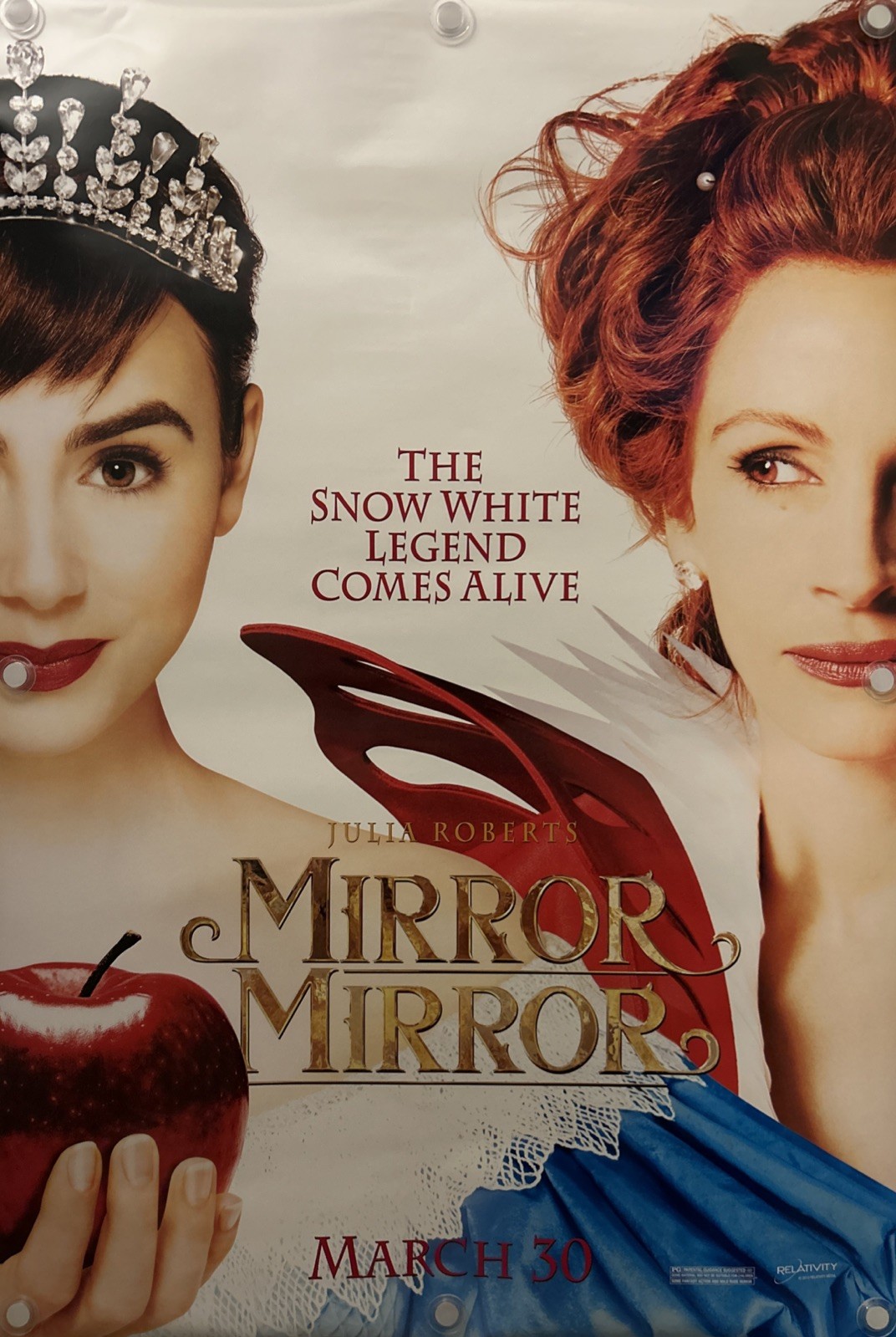 MIRROR MIRROR Original One Sheet Movie Poster – 2012 – JULIA ROBERTS