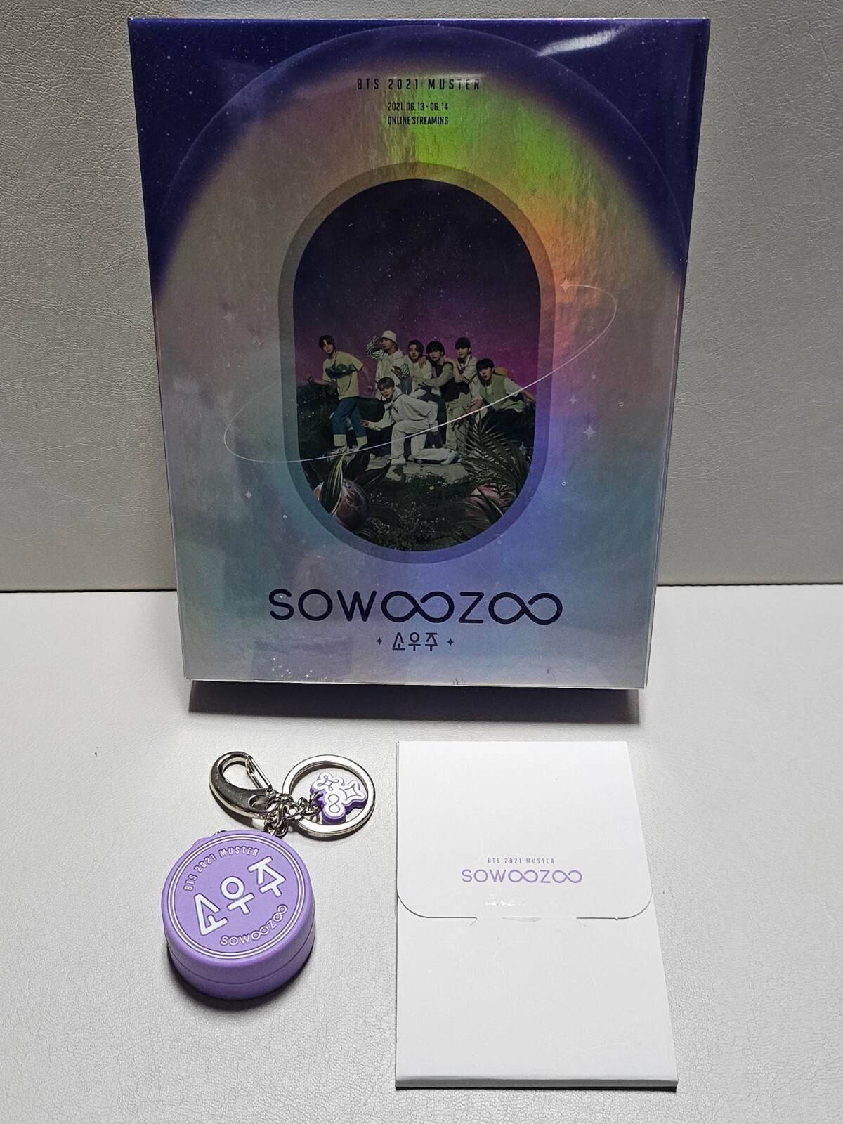 BTS 2021 MUSTER SOWOOZOO Blu-ray + VOICE Keyring + “V” Random Photo Card 1 set