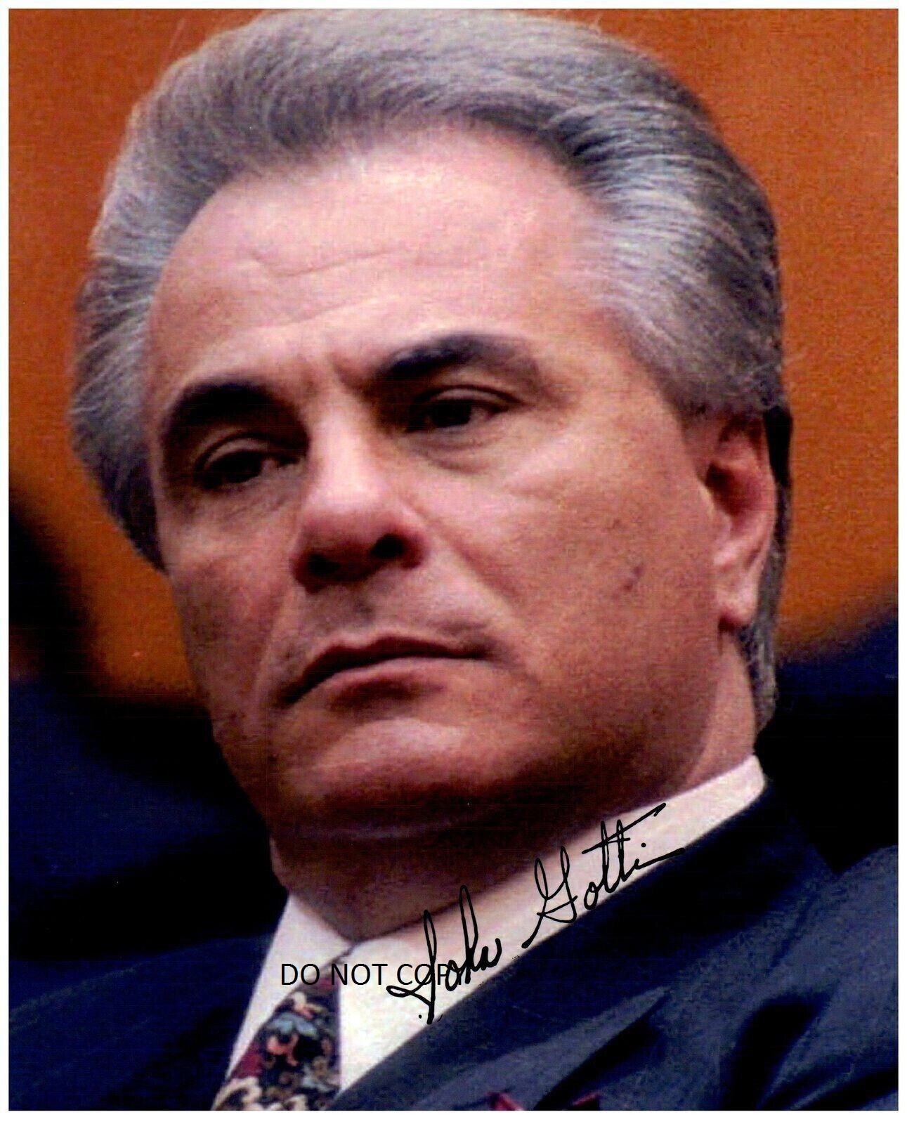 JOHN GOTTI Autographed Signed 8×10 reprint Photo !!