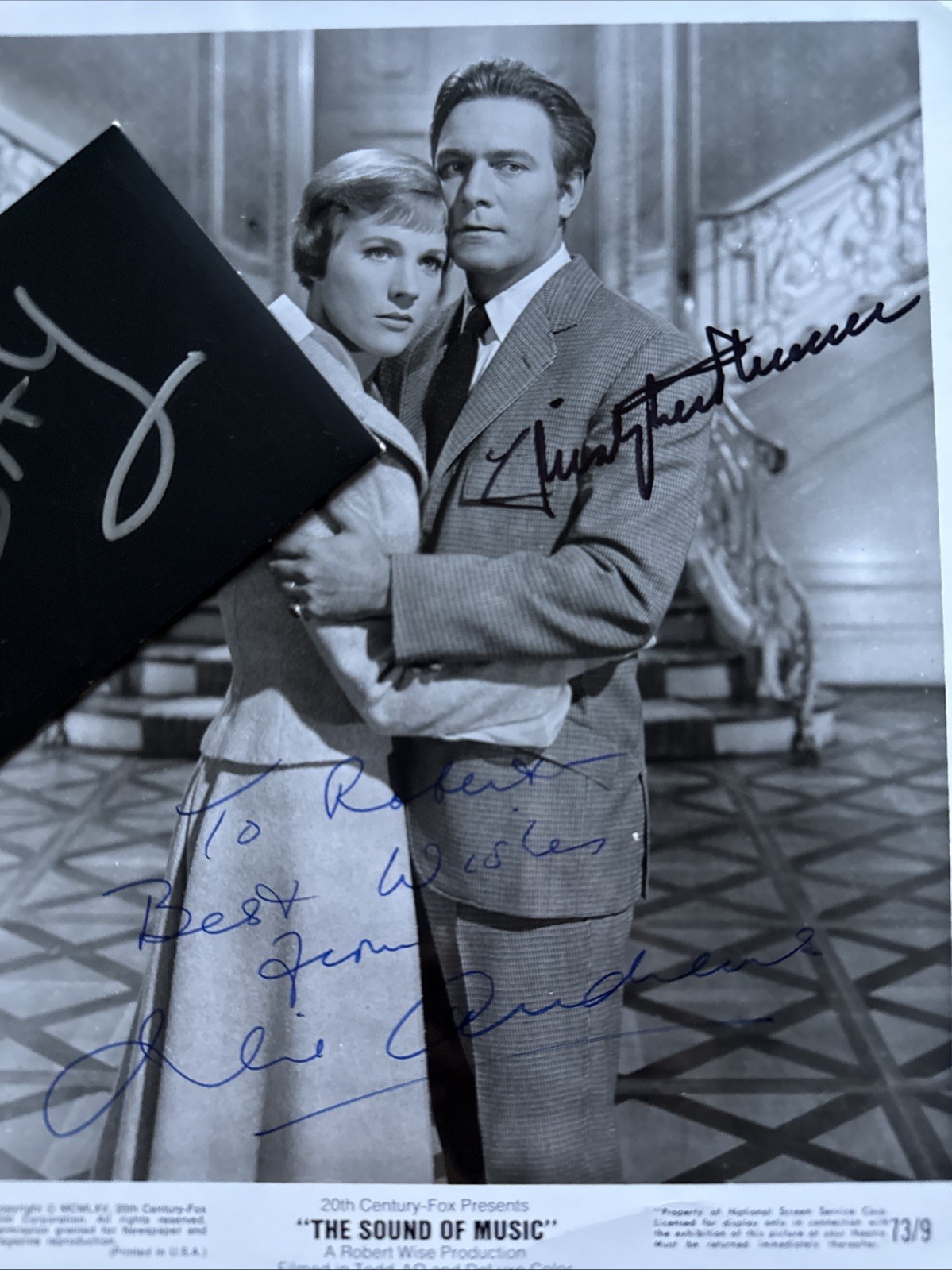 Julie Andrews & Christopher Plummer Signed Autograph JSA COA The Sound Of Music