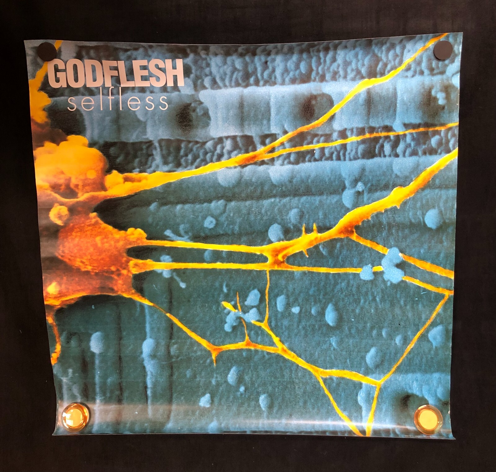 Godflesh – Selfless 1994 Sony Music Entertainment Promo Poster 23″ x 23″