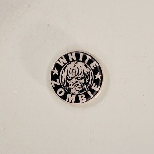 Vintage White Zombie Pinback Button