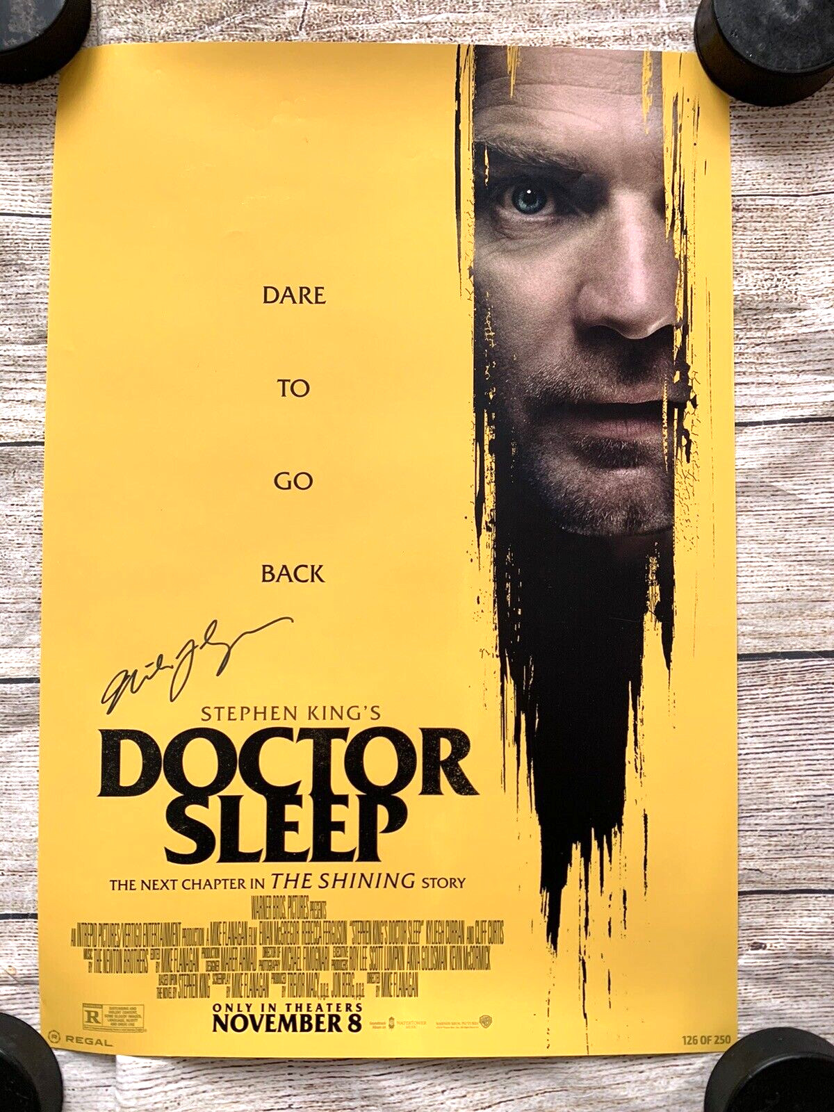 MIKE FLANAGAN Director Signed 13×19″ Regal DOCTOR SLEEP Poster Limited 126/250