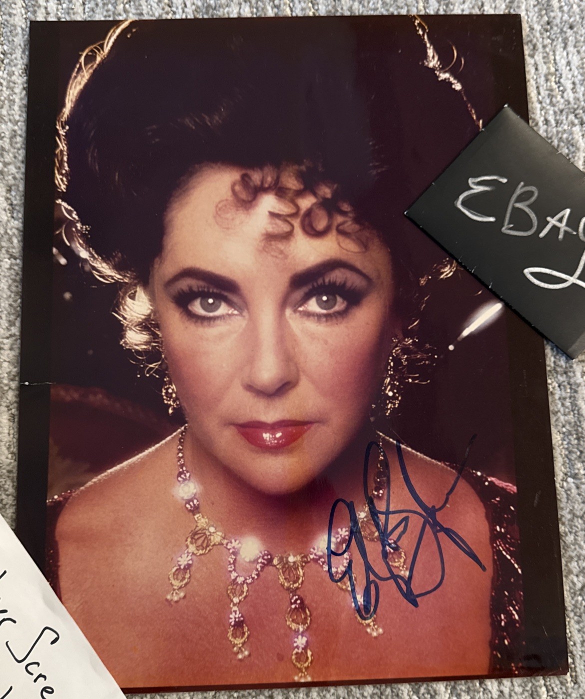 Elizabeth Taylor Screen Icon Signed In Person 11×14 Photo Certified COA