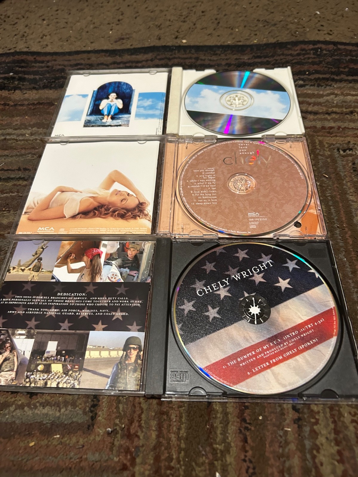 CHELY WRIGHT 3 CDS USED/GOOD COUNTRY