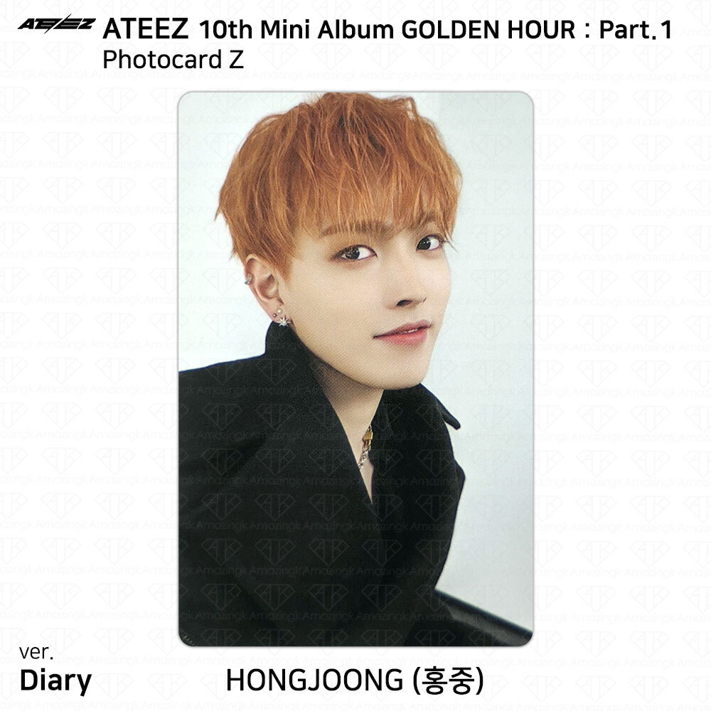 ATEEZ 10th Mini Album Golden Hour Part.1 Photobook Ver Photocard Postcard KPOP