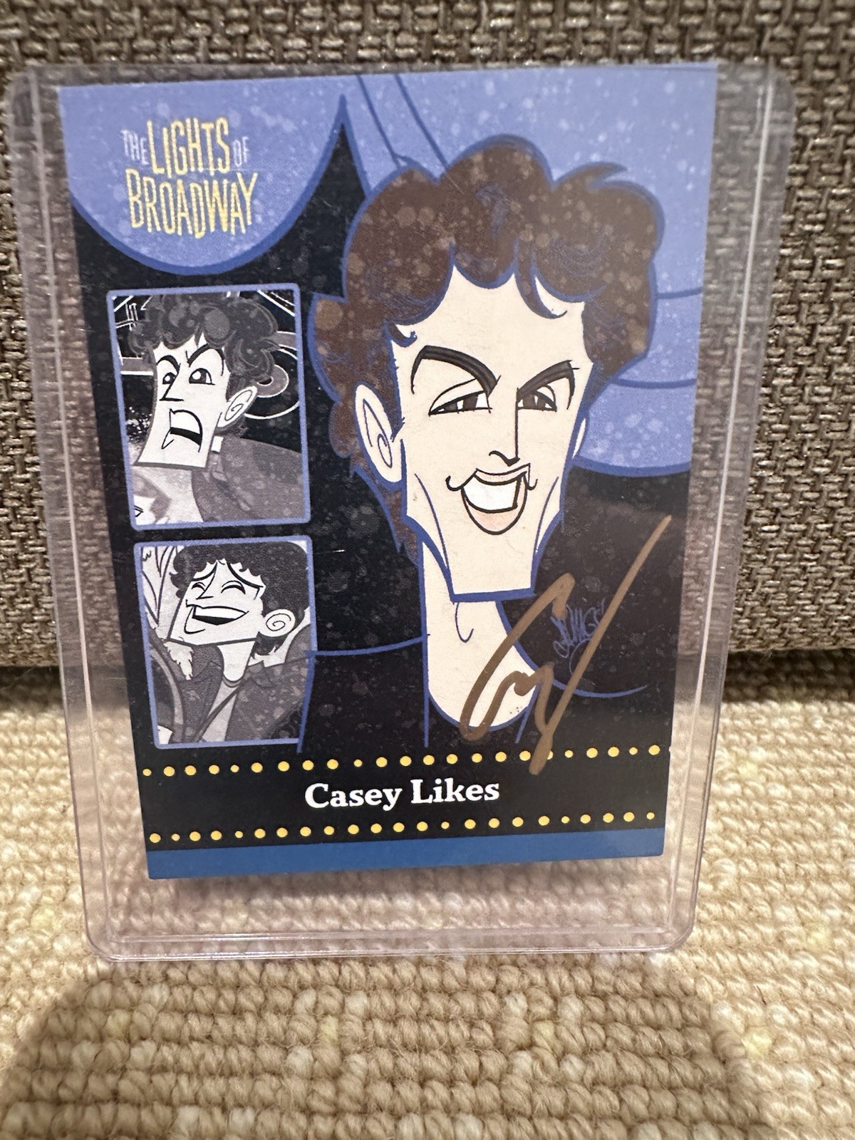 Casey Likes Signed Lights Of Broadway Trading Card