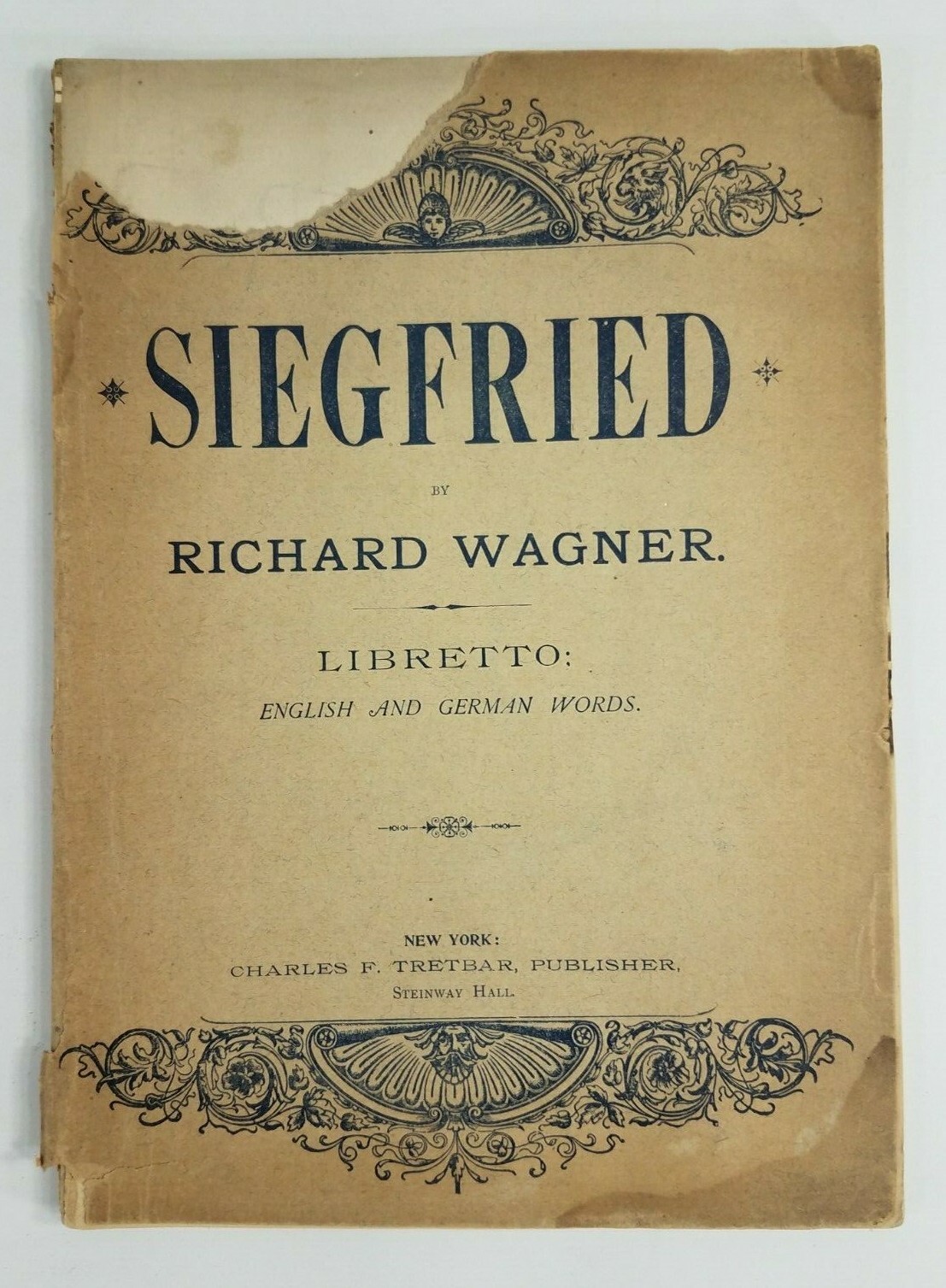 Siegfried by Richard Wagner English / German Libretto booklet Opera program book