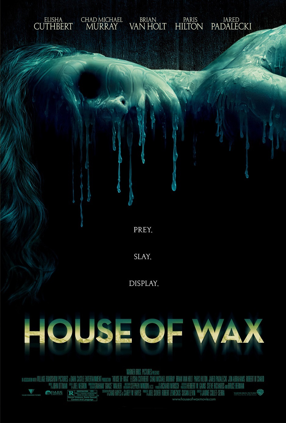 House Of Wax movie poster : Paris Hilton poster : 11 x 17 inches : Horror