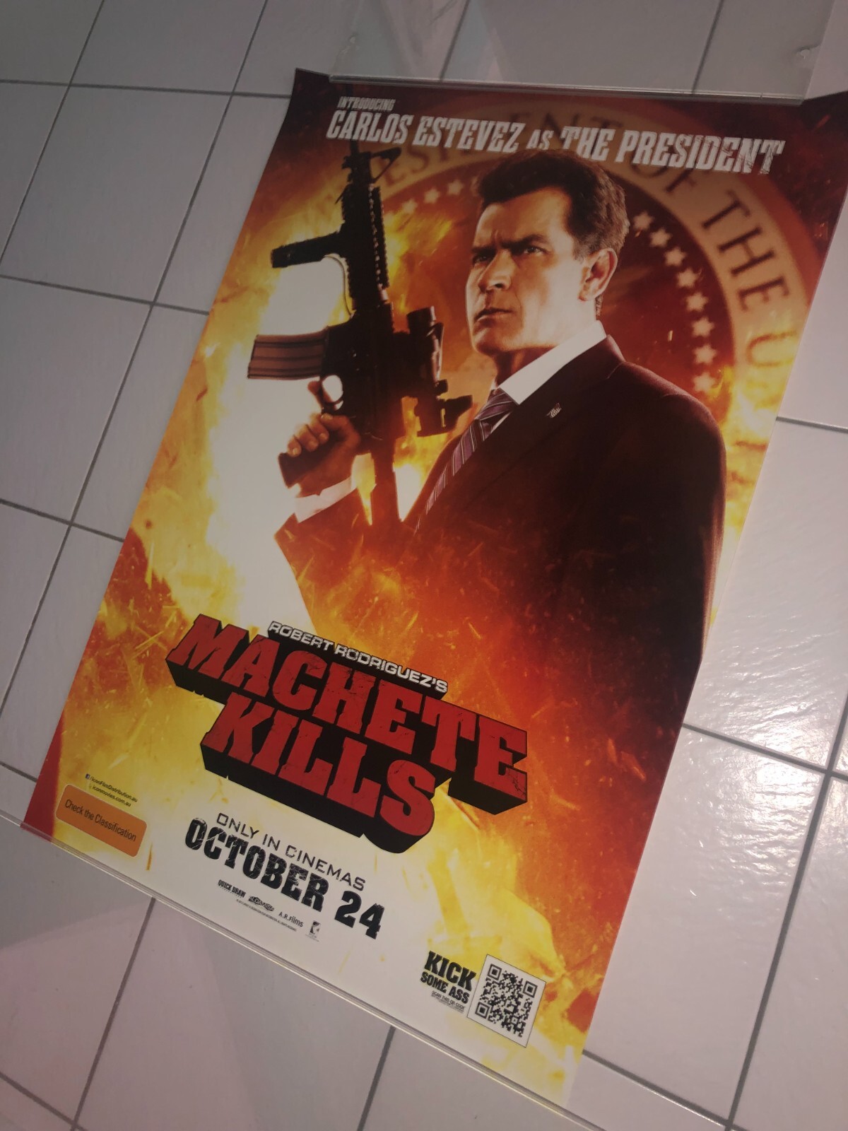 MACHETE KILLS 2013 ROB RODRIGUEZ TREJO ALBA HORROR OS TEASER CINEMA POSTER # 2