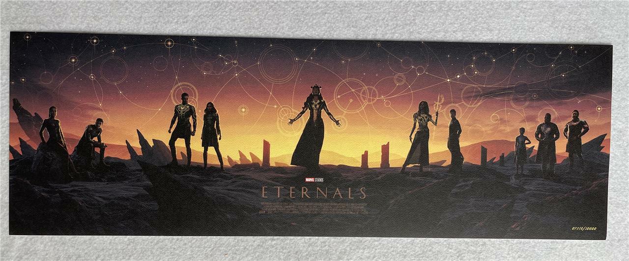 ETERNALS – 8″x24″ Original Promo Movie Poster MINT xxxx/10,000 Limited Edition M