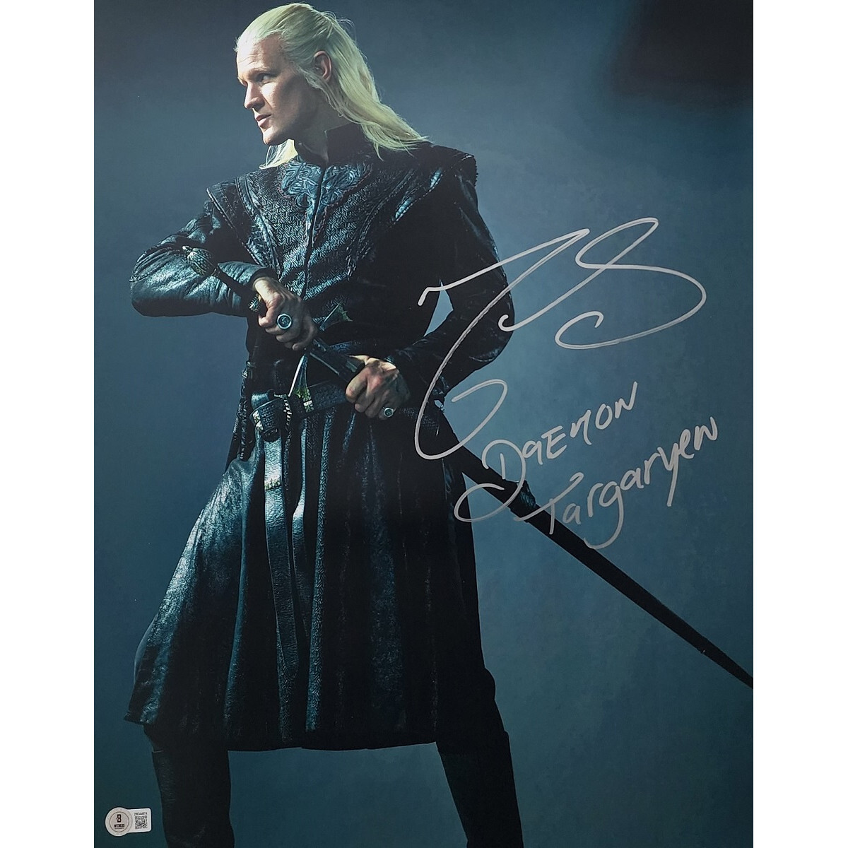Matt Smith Signed Photo #1 (16×20) w/ “Daemon Targaryen” Character Name Added