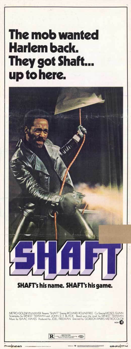 SHAFT Movie POSTER 14×36 Insert Richard Roundtree Moses Gunn Charles Cioffi