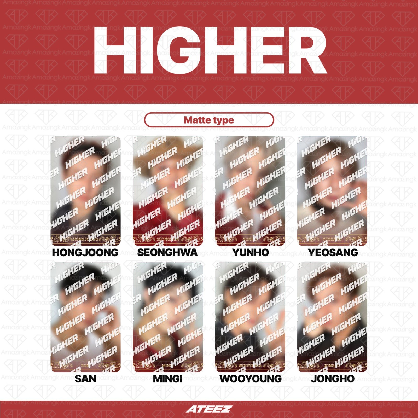 [PreSale] ATEEZ 14th Mini Golden Hour Part.5 Inkigayo#1316 BAD Photocard