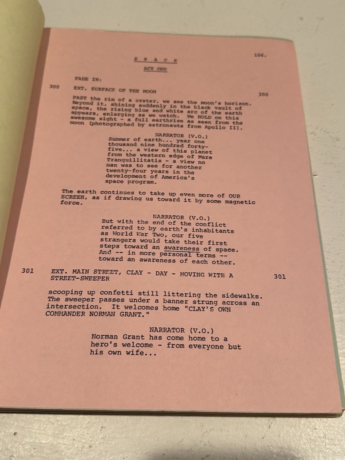 SPACE Paramount Television Productions Scripts — (Shows #2, #3, and #4) 1984