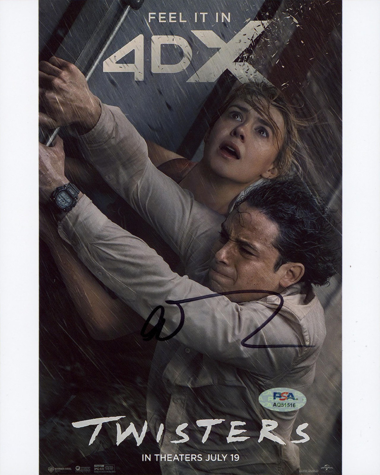 Anthony Ramos Twisters Authentic Signed 8×10 Vertical Photo PSA/DNA #AQ51516