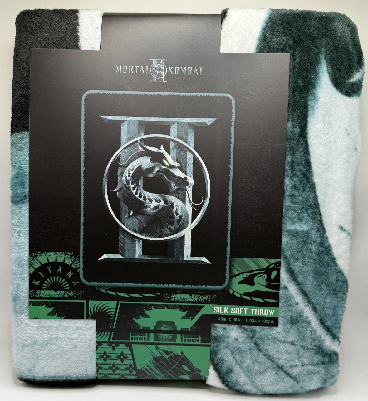 Mortal Kombat II 2 Cinema Collection Movie Silk Soft Throw Plush Blanket 46×60