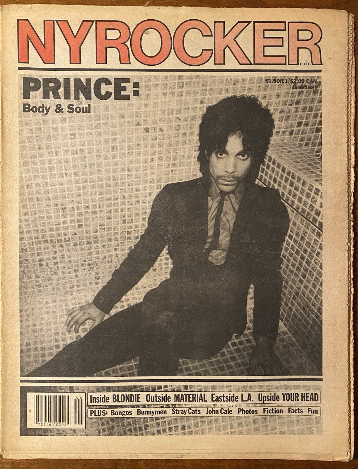 NY ROCKER MAGAZINE June 1981 PRINCE John Cale BLONDIE VG+