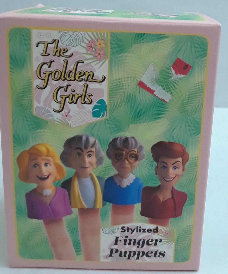 The Golden Girls Finger Puppets With Mini Book New Never Opened
