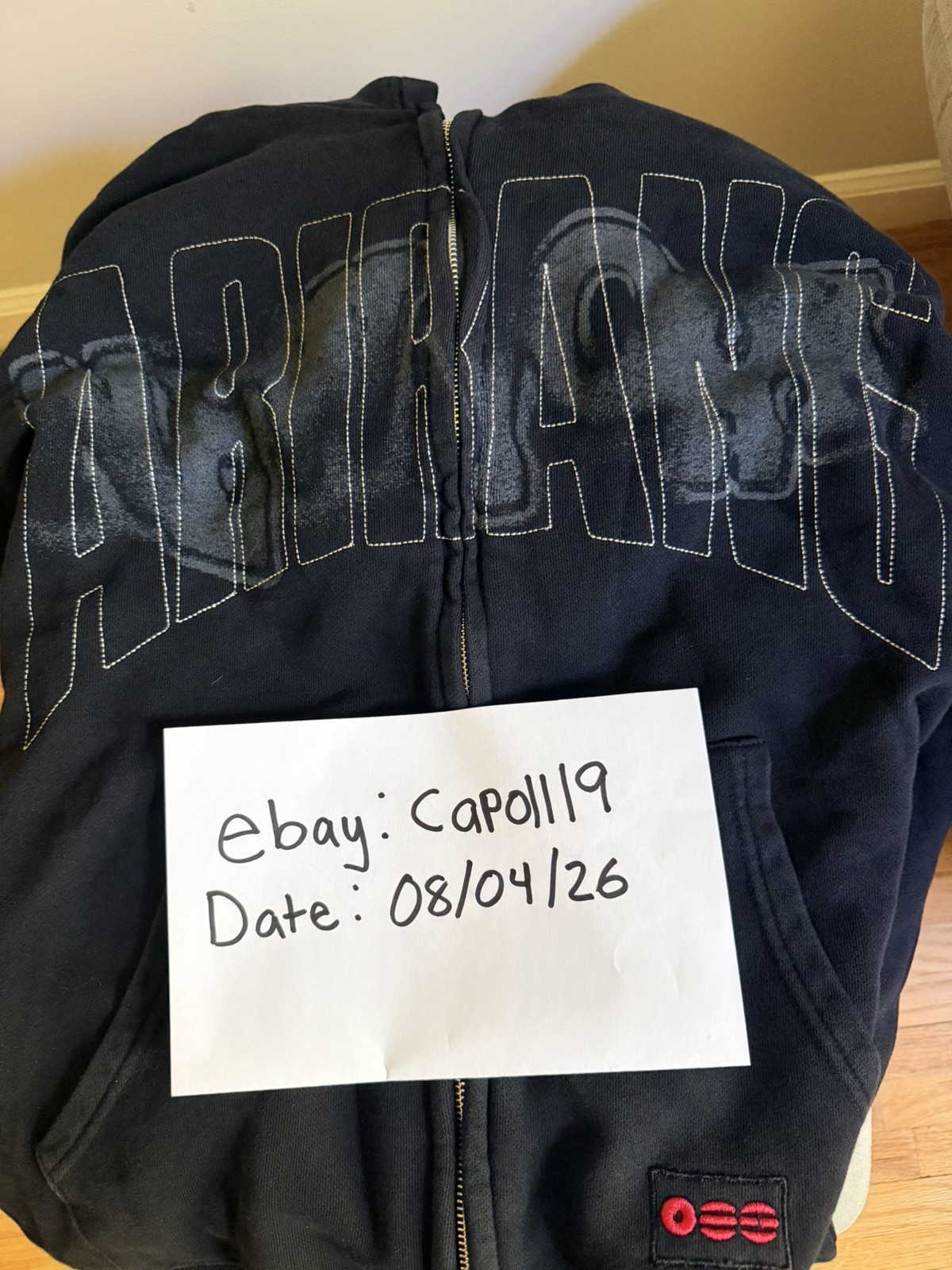 BTS Arirang New York Pop Up Exclusive Black Zip Up Hoodie – Size M