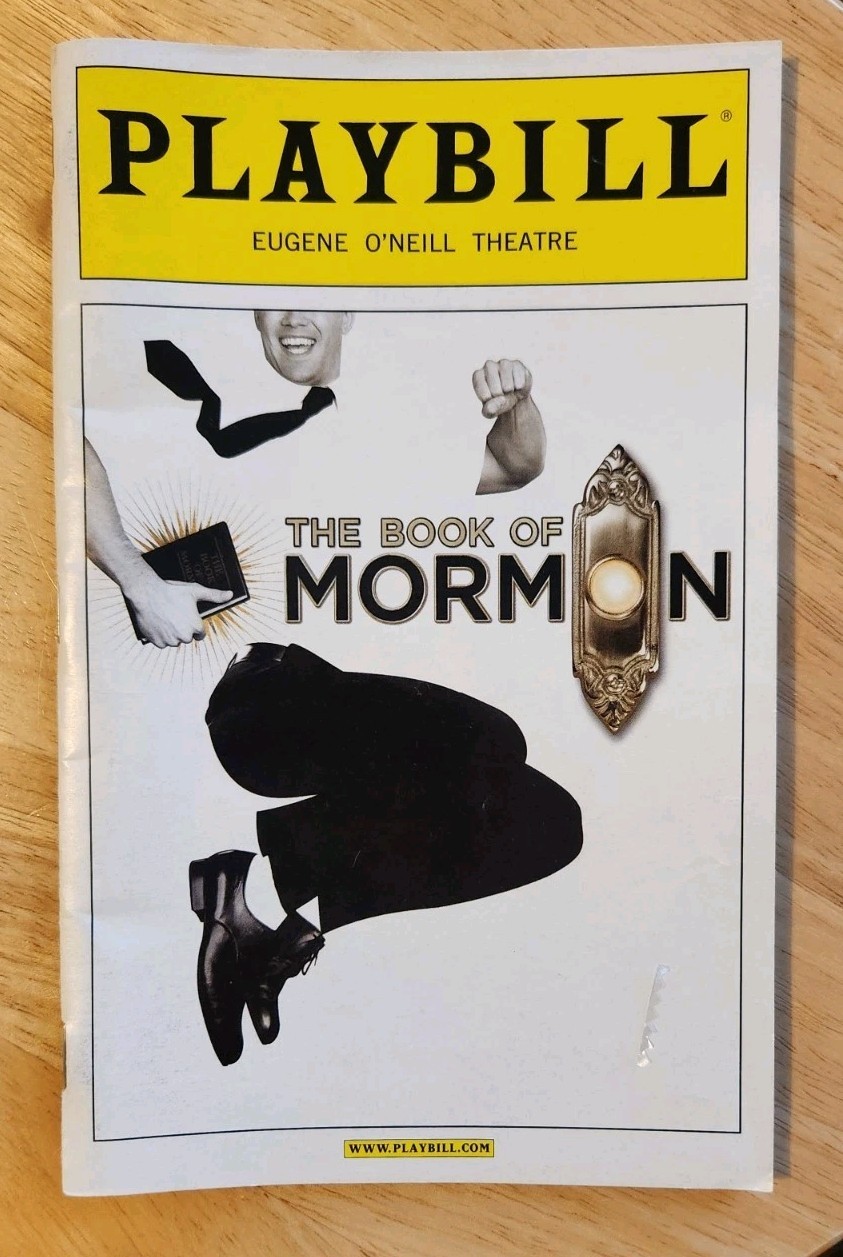 The Book Of Mormon Playbill January 2012 Original Cast Josh Gad, Andrew Rannells