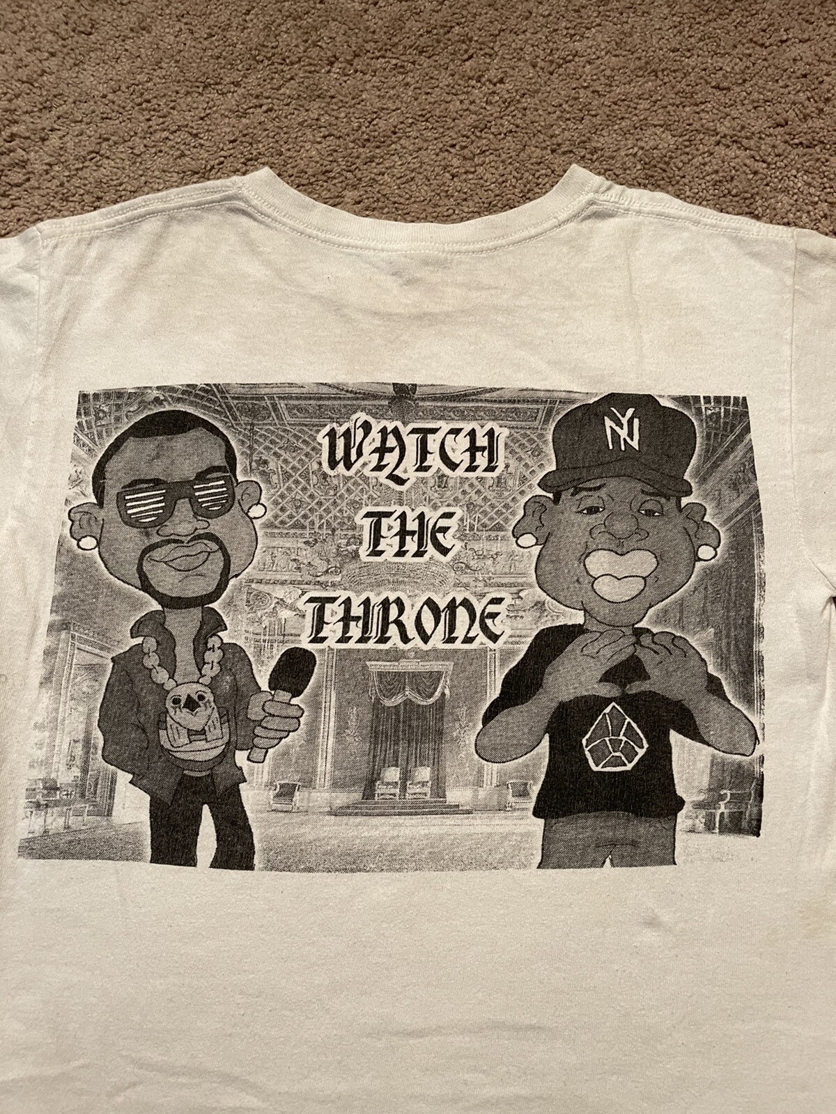 2011 Watch The Throne Jayz Kanye West Ye Yeezy Shirt Extra Small XS Rap Tee