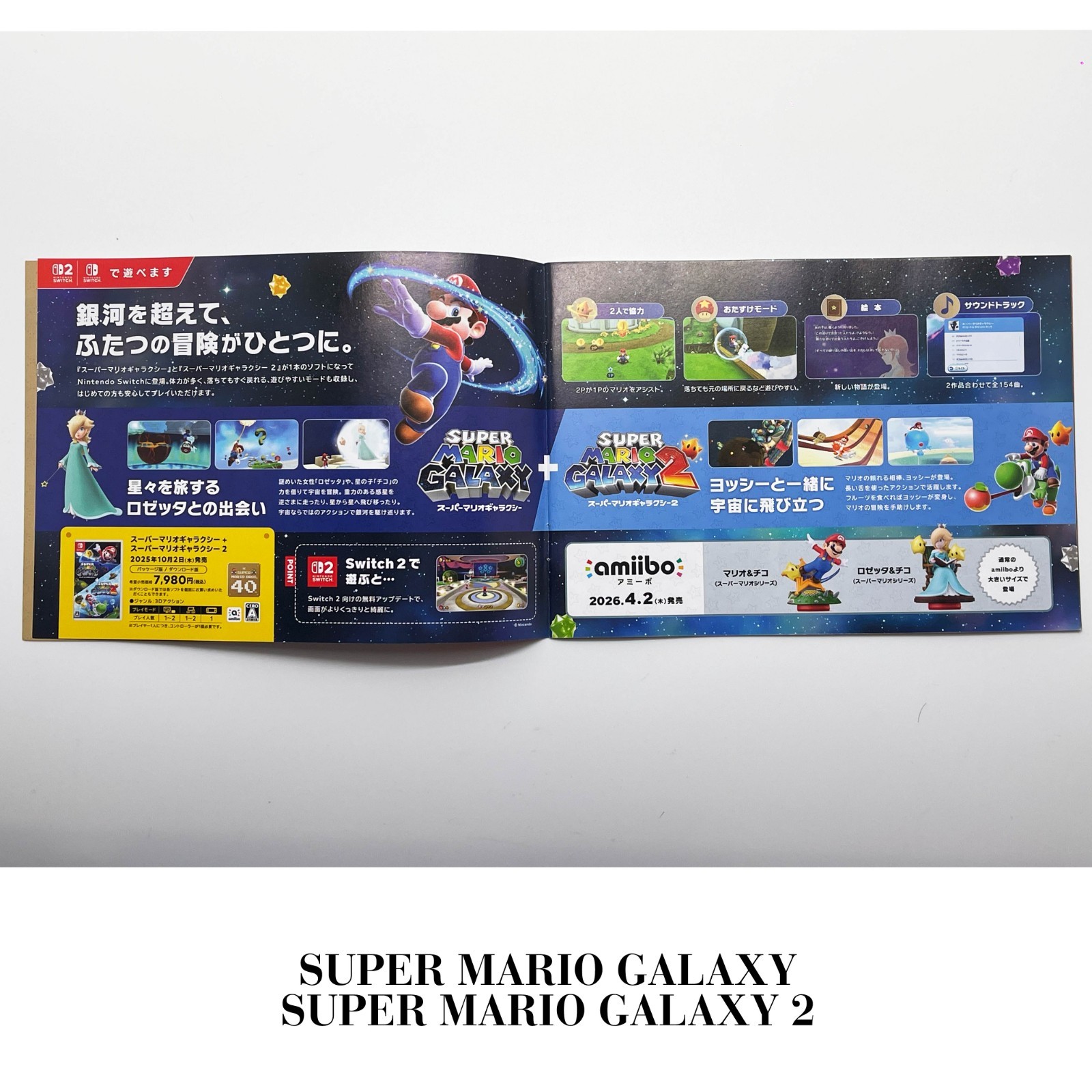 SUPER MARIO BROS. 40TH Anniversary JAPAN Booklet Catalog Nintendo Switch 2