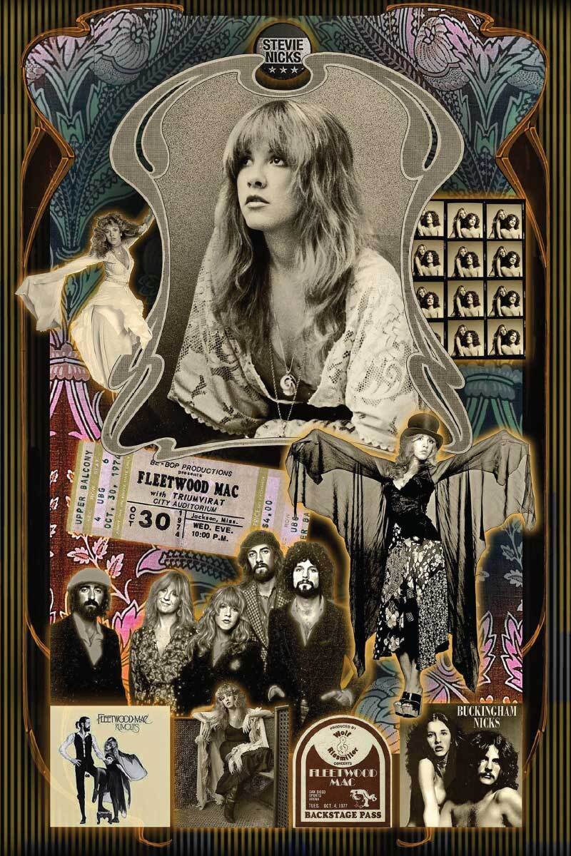 FLEETWOOD MAC 24X36 POSTER ARTIST WALL ART WALL DECOR MODERN ARTIST STEVIE NICKS