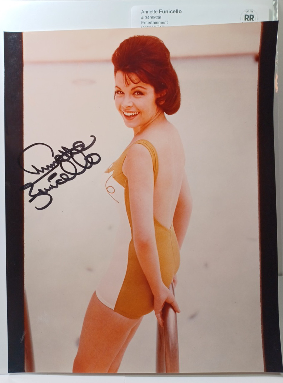 Annette Funicello American Actress & Singer Autographed ORG Photo 8 x 10 JRR47