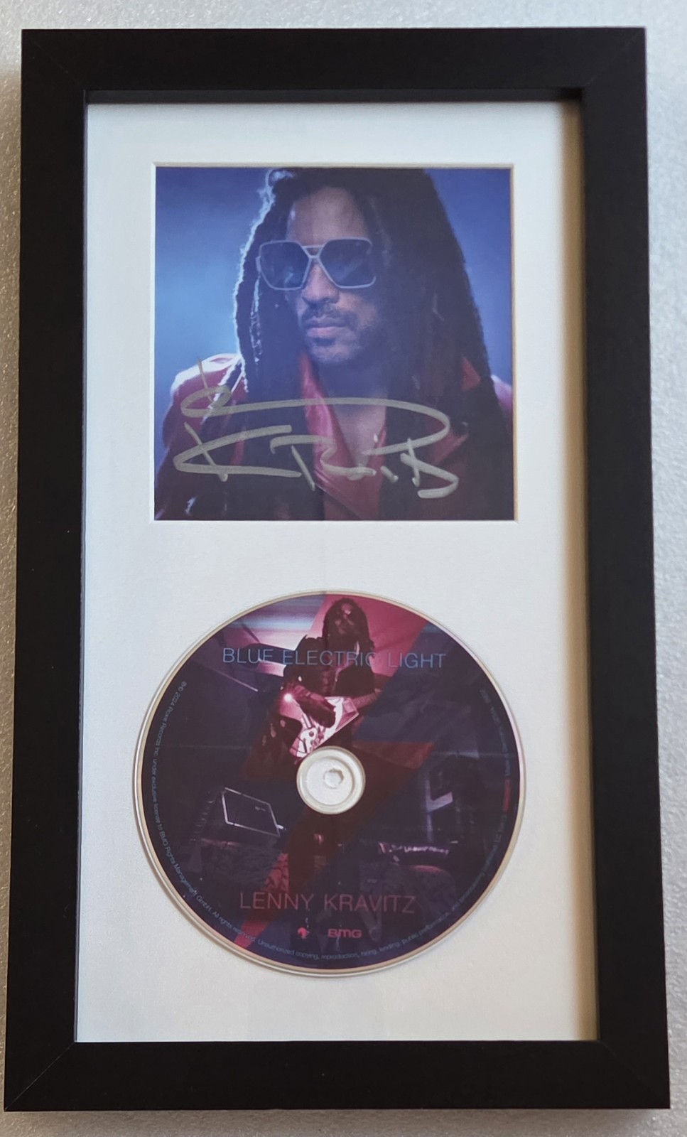 LENNY KRAVITZ CD DISPLAY SIGNED BECKETT BAS COA AUTOGRAPHED MUSIC GIFT PRESENT