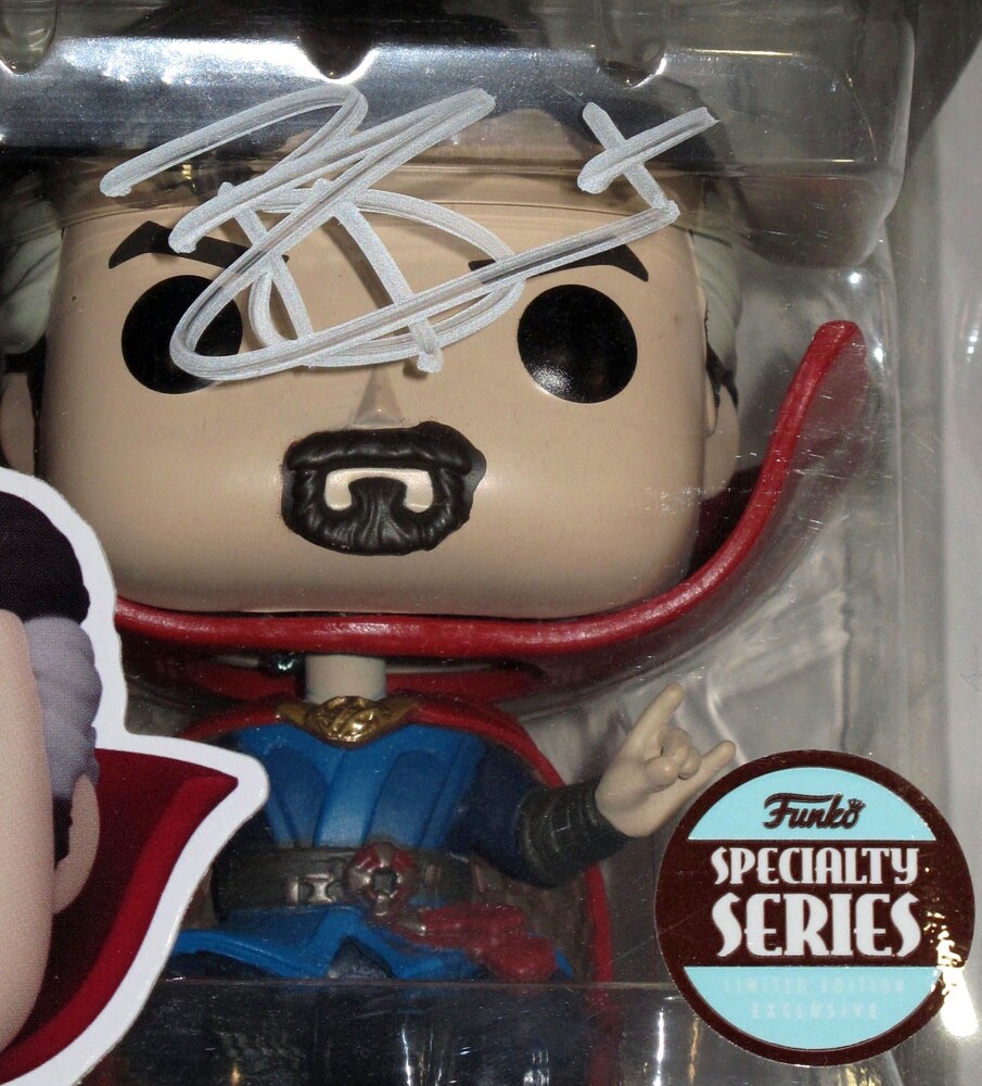 Benedict Cumberbatch signed “DOCTOR STRANGE” Funko Pop #1008 Exact Proof JSA COA