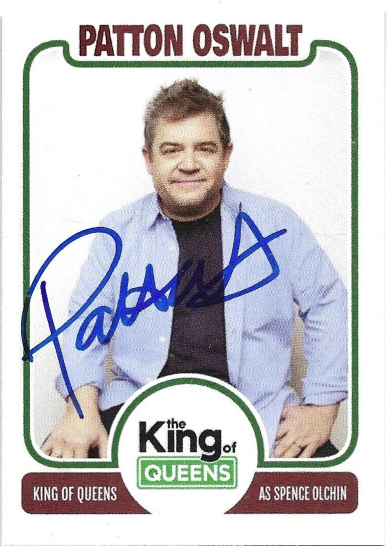 PATTON OSWALT autographed KING OF QUEENS Spence Olchin signed custom card 2