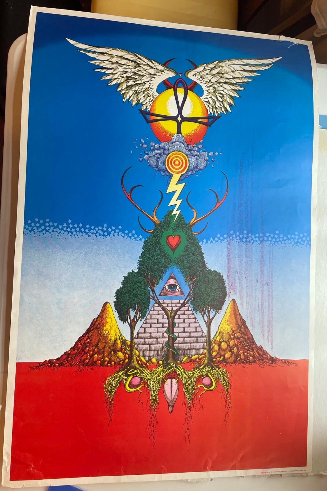 RARE 1968 RICK GRIFFIN UNNAMEABLE BERKELEY BONAPARTE FILLMORE ERA POSTER