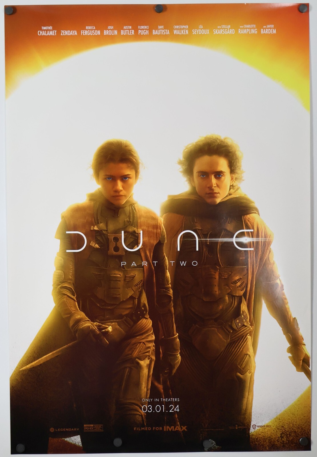 Dune Part Two 2 – original DS movie poster 27×40 D/S Style B – 2023 Chalamet