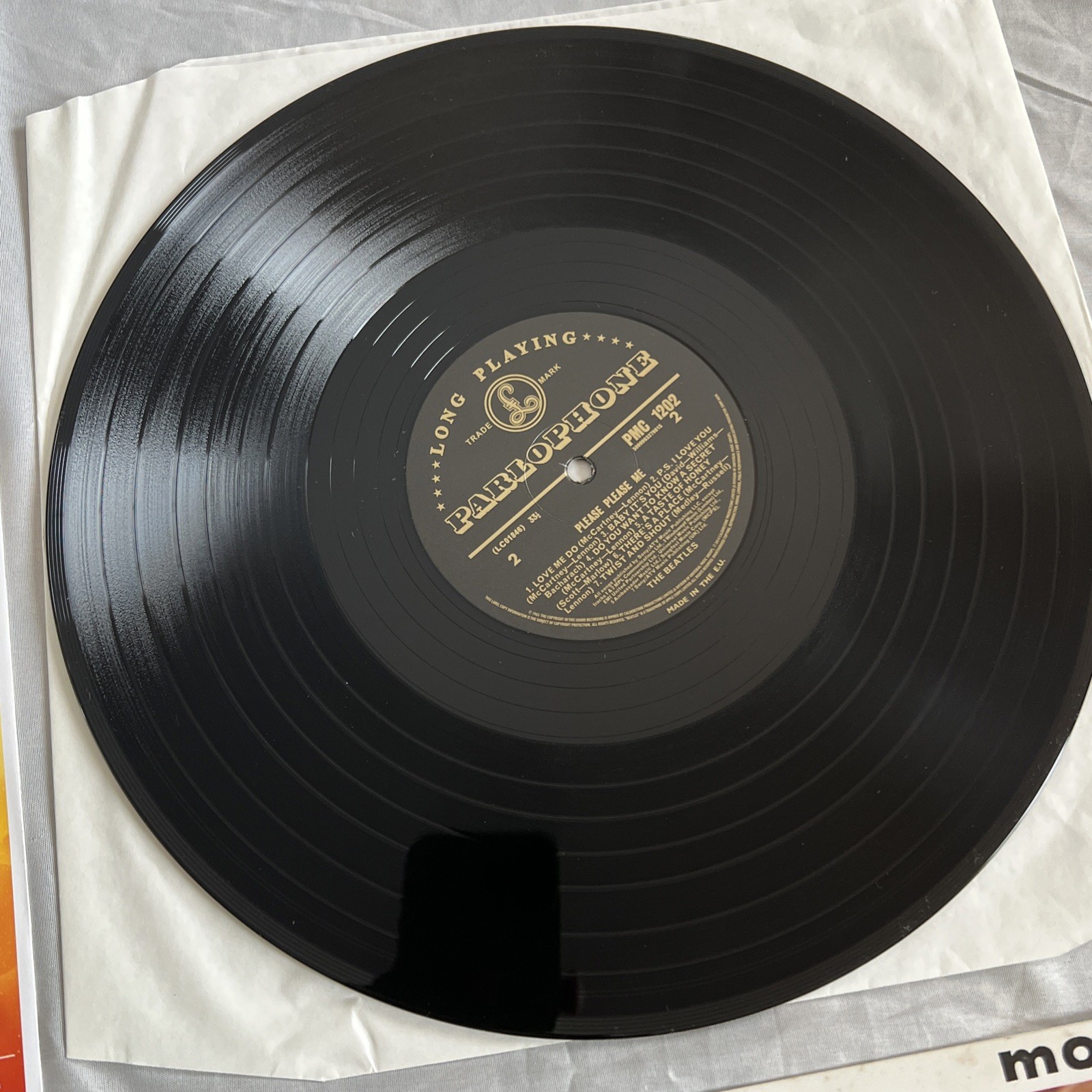 The Beatles 1963 Please Please Me Parlophone PMC 1202 Mono Recording Excellent C