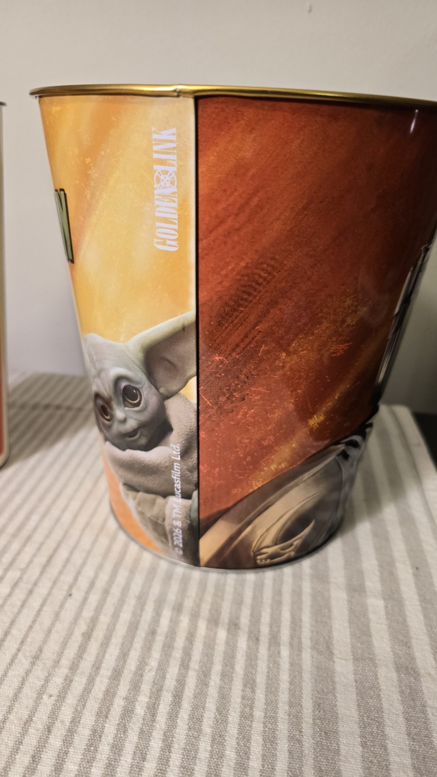 Star Wars Mandalorian & Grogu 130oz Tin Popcorn Bucket and Cup Cinemark