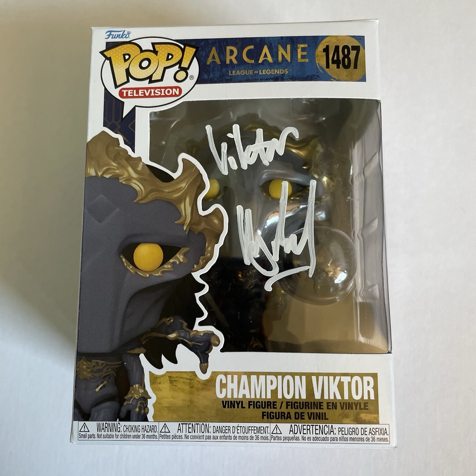 HARRY LLOYD SIGNED FUNKO POP ARCANE VIKTOR AUTOGRAPHED SWAU COA TV SHOW GAME