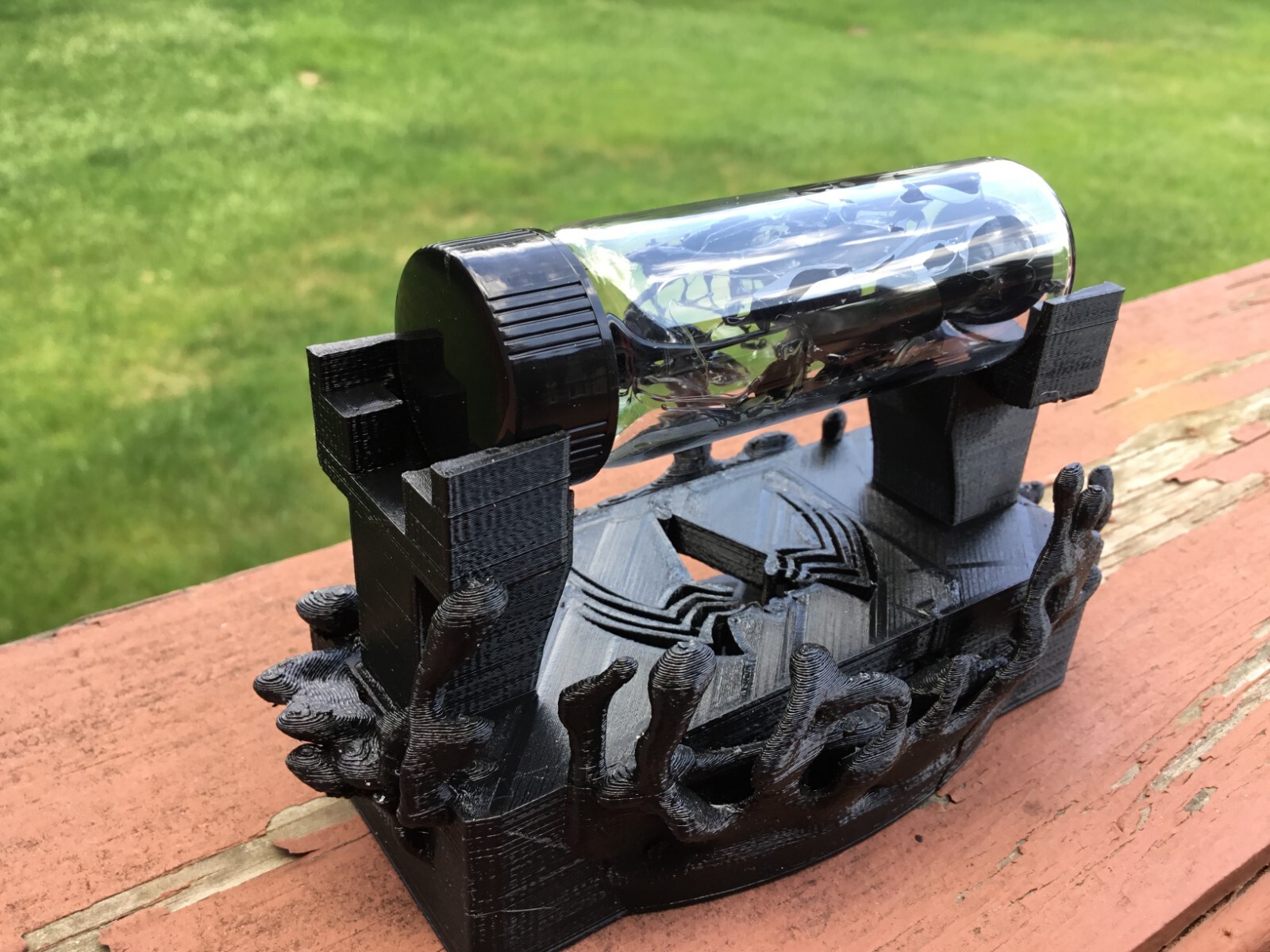 Venom Symbiote Contained in a Glass Vial with Custom Display Stand – CosPlay