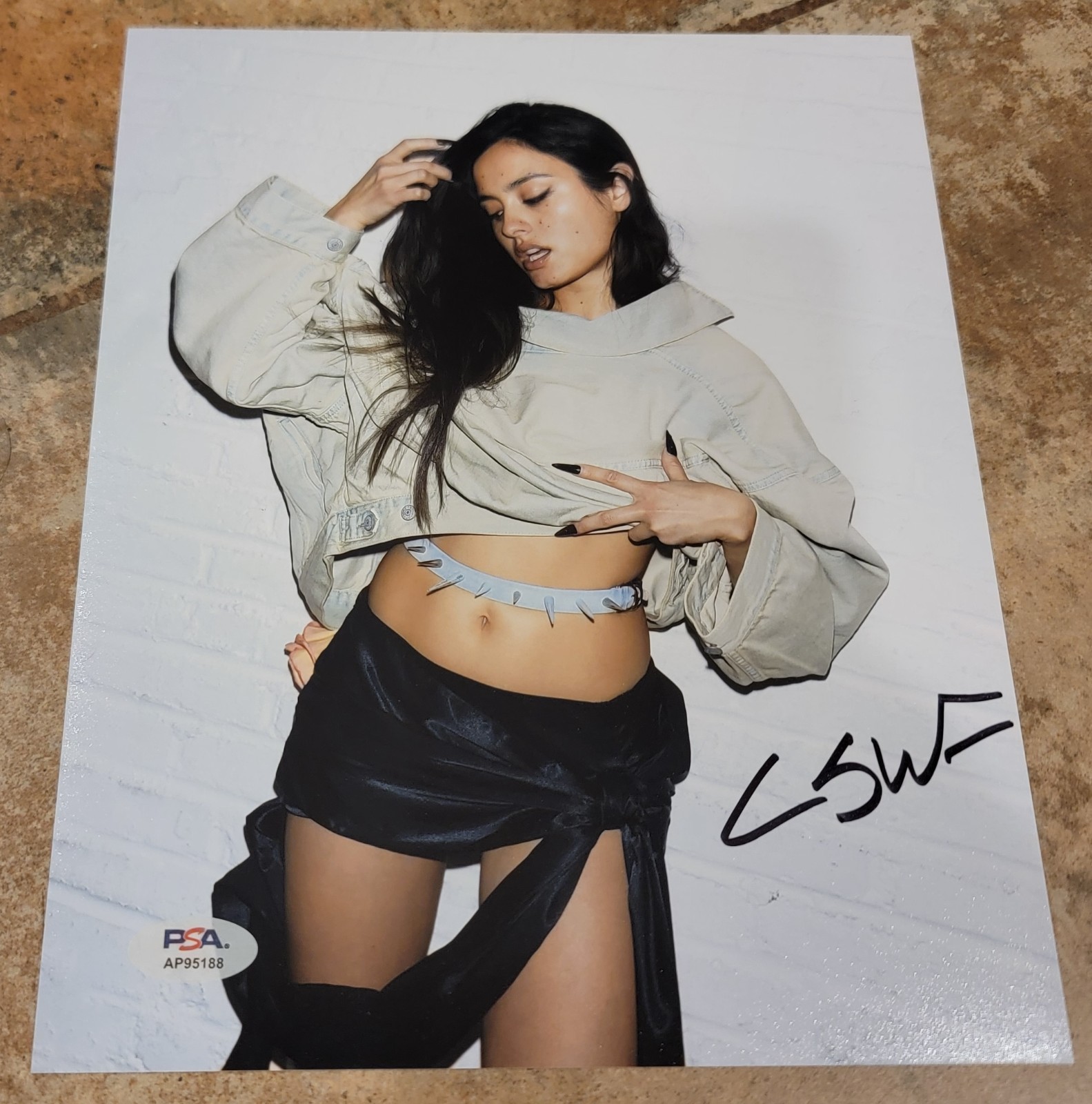 Chase Sui Wonders signed 8×10 photo PSA DNA autograph photoshoot sexy abs