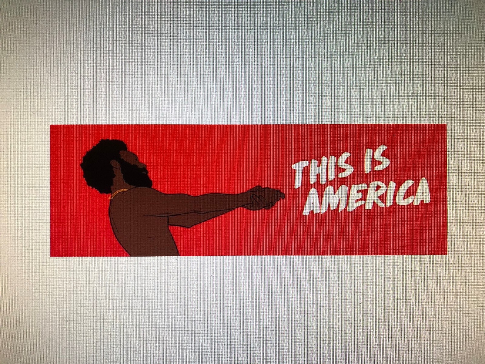 CHILDISH GAMBINO THIS IS AMERICA 12×36 POSTER MUSIC RAP HIP HOP ACTOR POLITICS!!