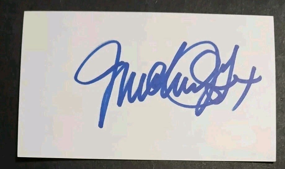 MICHAEL J. FOX – SIGNED 3×5 Index – “MARTY McFLY” BACK TO THE FUTURE – JSA CERT.