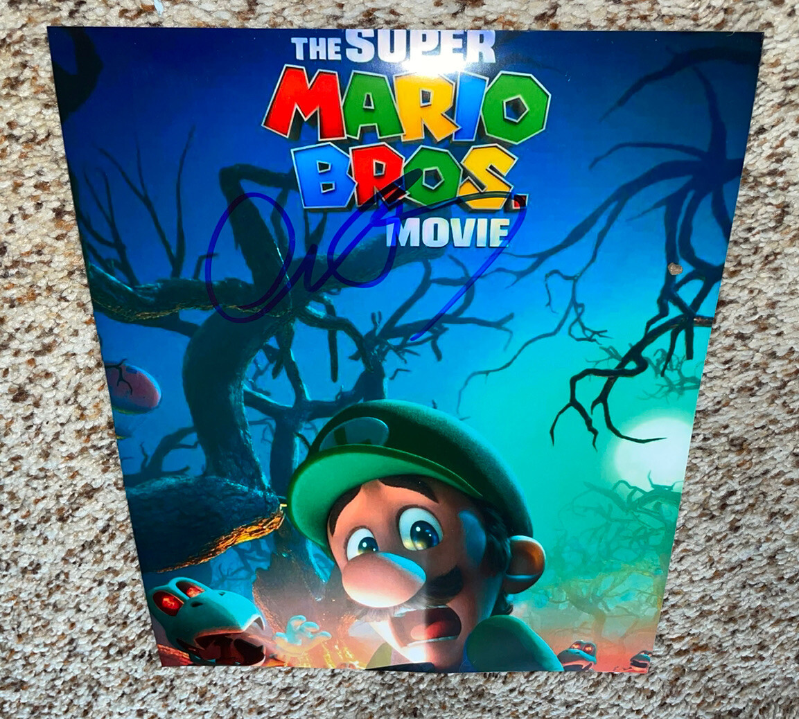 Charlie Day Signed 8×10 photo Luigi The Super Mario Bros Movie