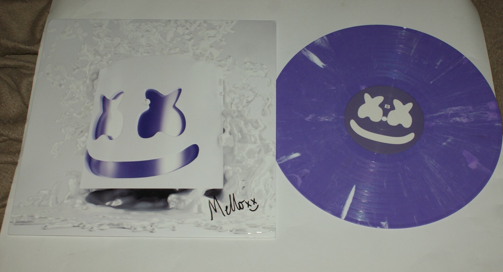 MARSHMELLO SIGNED SHOCKWAVE VINYL RARE PURPLE SPLATTER LIMITED EDITION JOYTIME