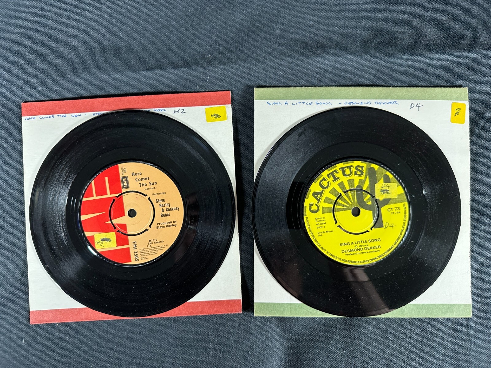 Vintage UK 45 records Terry Jacks/Desmond Dekker/Small Faces/Ralph McTell
