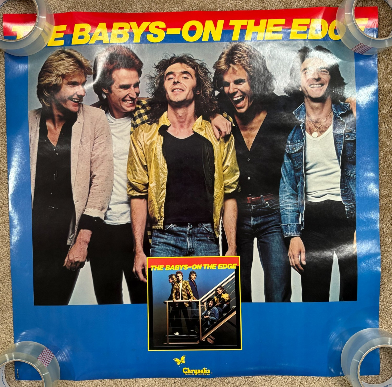 The Babys On The Edge Promo Poster 23″ x 23″ Chrysalis Promotional 1980