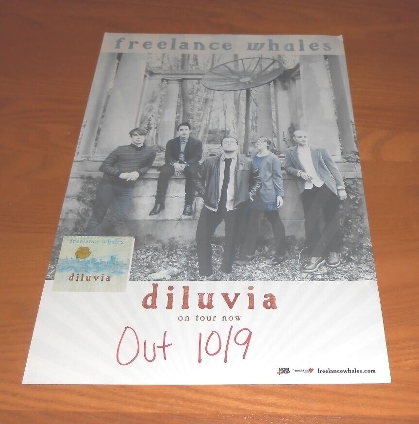 Freelance Whales Diluvia Promo Tour Poster 11×17 Indie Rock