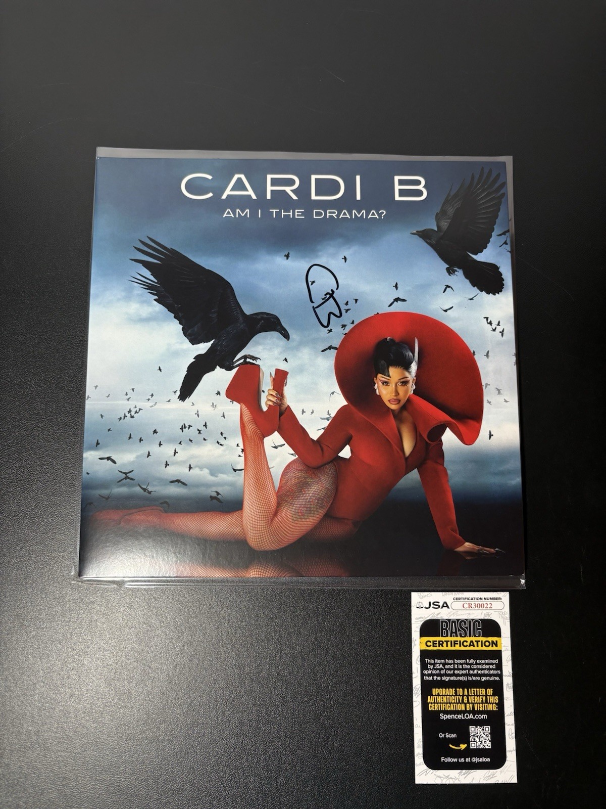 Cardi B Autographed Am I the Drama? Vinyl Album Record Signed Jsa Coa Hot