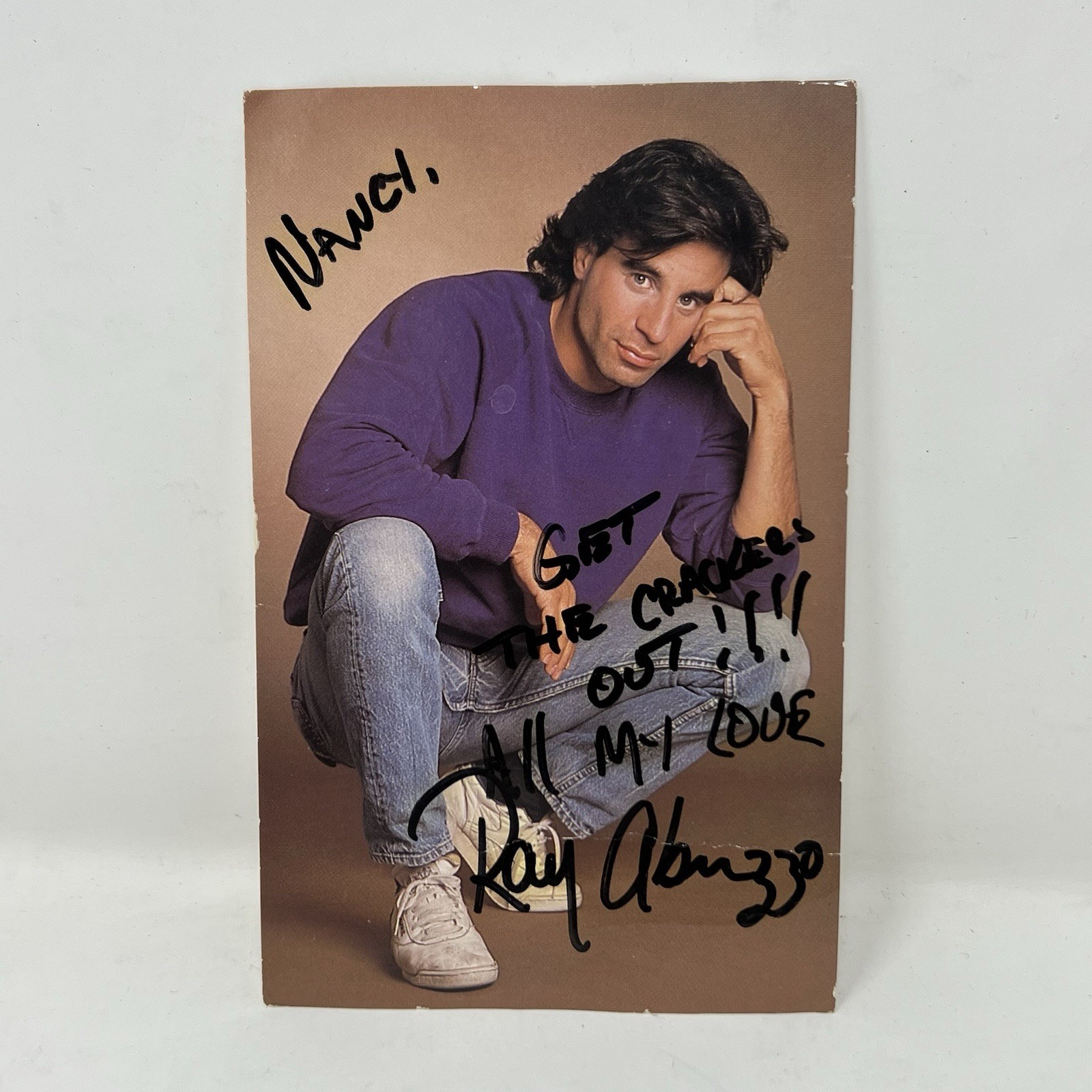 Ray Abruzzo The Sopranos Signed 4×6” Postcard